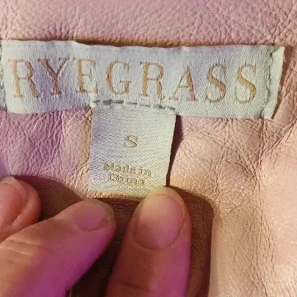 NWOT Ryegrass Chic genuine leather jacket, Sz S - Picture 10 of 11